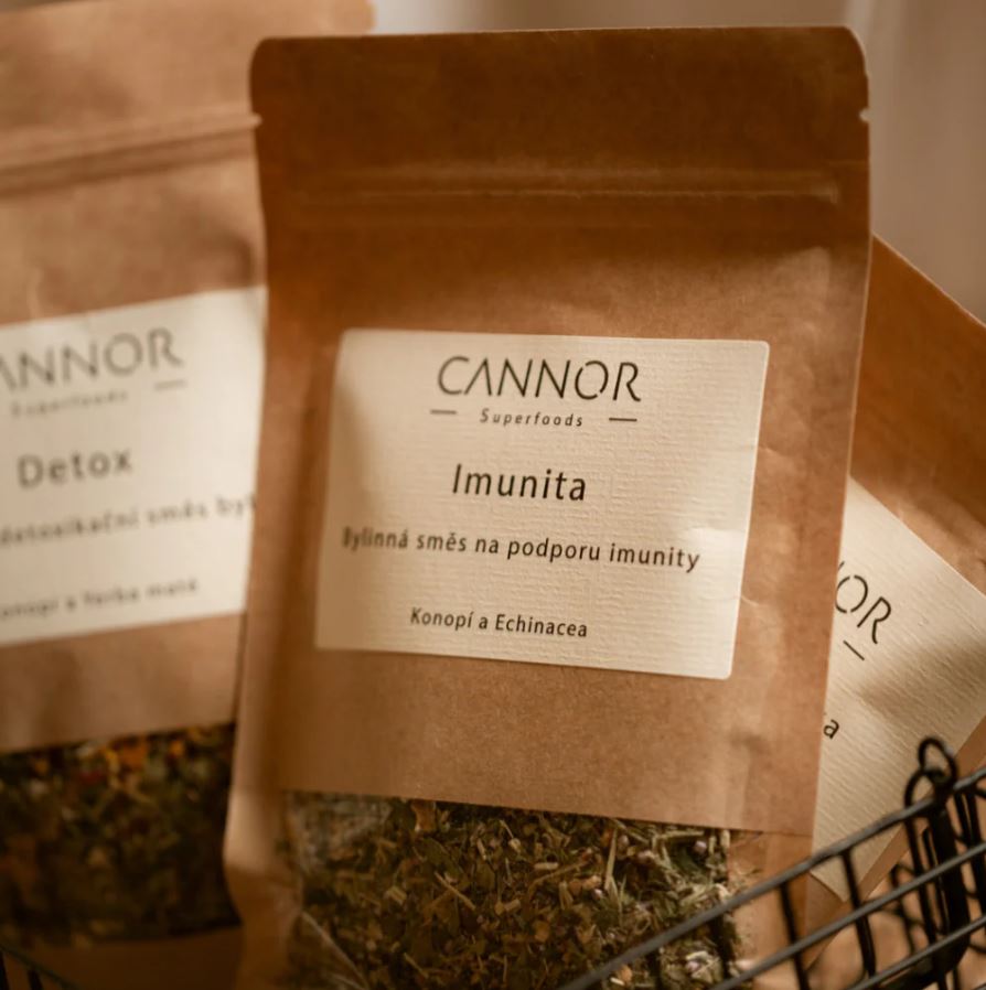 Bylinný čaj IMUNITA – Konopí a Echinacea, cannor