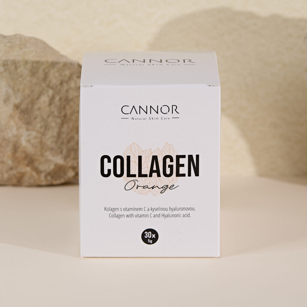 Kolagen Cannor, Nízkomolekulární kolagen, Kolagen s kyselinou hyaluronovou, Kolagen Pomeranč