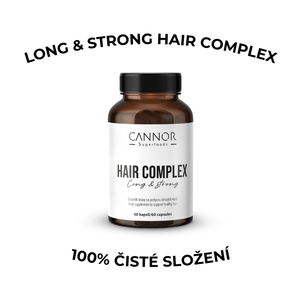 Long & Strong Hair Complex - doplněk stravy na podporu zdravých vlasů. Stop padání vlasů, lámání vlasů, růst vlasů, podpora růstu vlasů, silné vlasy, Naticol, MSM,