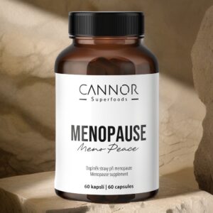 Doplněk stravy při menopauze, Menopause, Meno Peace, menopauza, doplněk stravy v klimakteriu, menopauza, ženy 50+, Cannor Praha