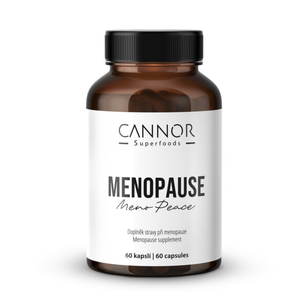 Doplněk stravy při menopauze, Menopause, Meno Peace, menopauza, doplněk stravy v klimakteriu, menopauza, ženy 50+, Cannor Praha