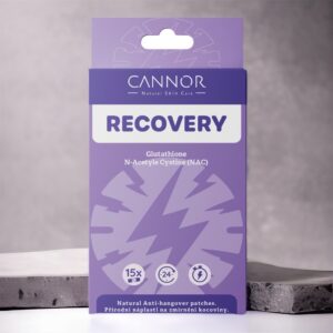 Recovery, kocovina, náplasti na kocovinu, glutathione, NAC, přírodní náplasti Praha, bylinné náplasti Cannor