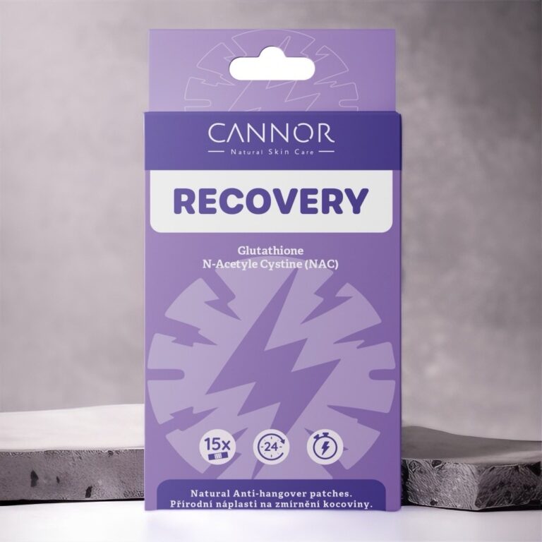 Recovery, kocovina, náplasti na kocovinu, glutathione, NAC, přírodní náplasti Praha, bylinné náplasti Cannor