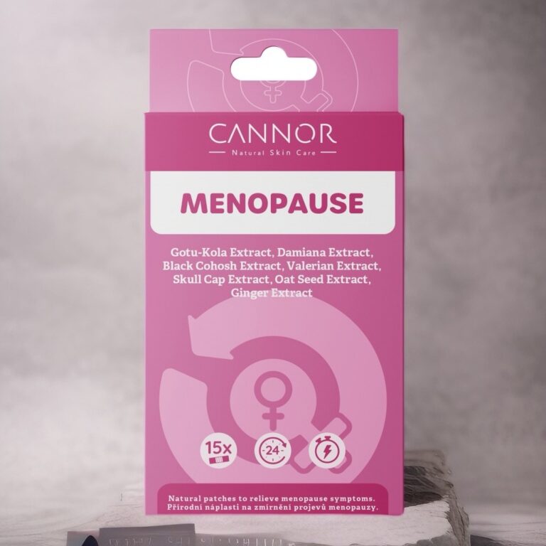 Menopause, náplasti na menopauzu, menopauza, bylinné náplasti Cannor Nutri, přírodní náplasti Praha, gotu kola, damiána, ovec, zázvor
