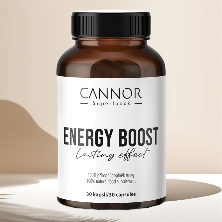 Energy Boost, doplněk stravy na energii, dlouhotrvající energie, přírodní doplněk stravy, ayurvédské byliny, jak zvýšit energii, doplněk stravy Cannor,