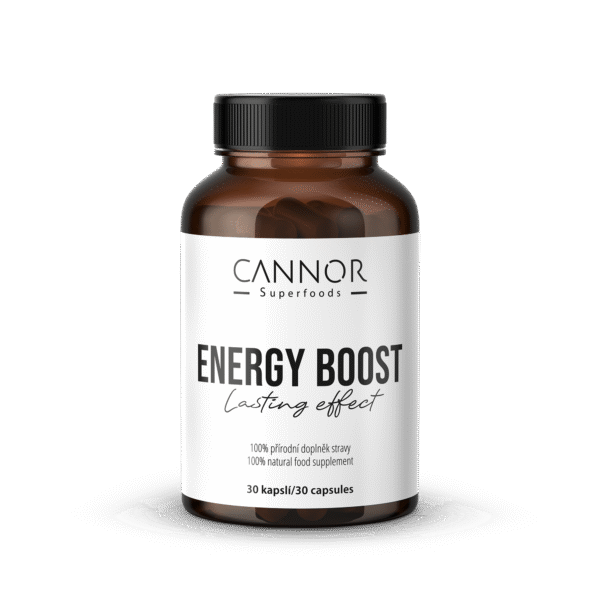 Energy Boost, doplněk stravy na energii, dlouhotrvající energie, přírodní doplněk stravy, ayurvédské byliny, jak zvýšit energii, doplněk stravy Cannor,